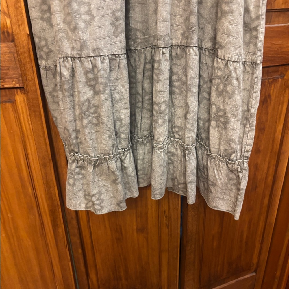 Easel Charcoal Embroidered  Top maxi dress - Picture 5 of 9